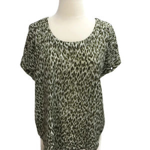 Collective Concepts Top S Brown White Leopard